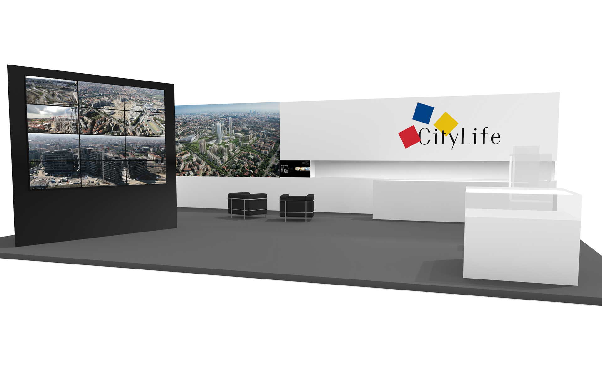 Citylife Rossetti brand design stand