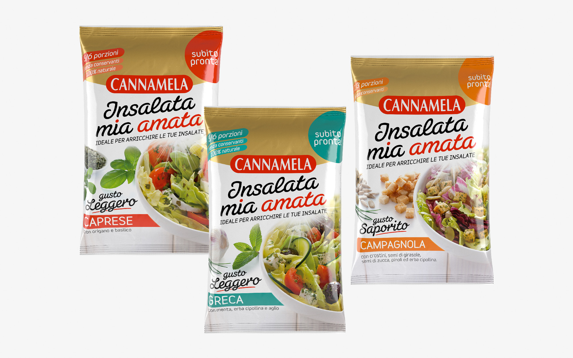 Cannamela insalata mia amata Rossetti brand design