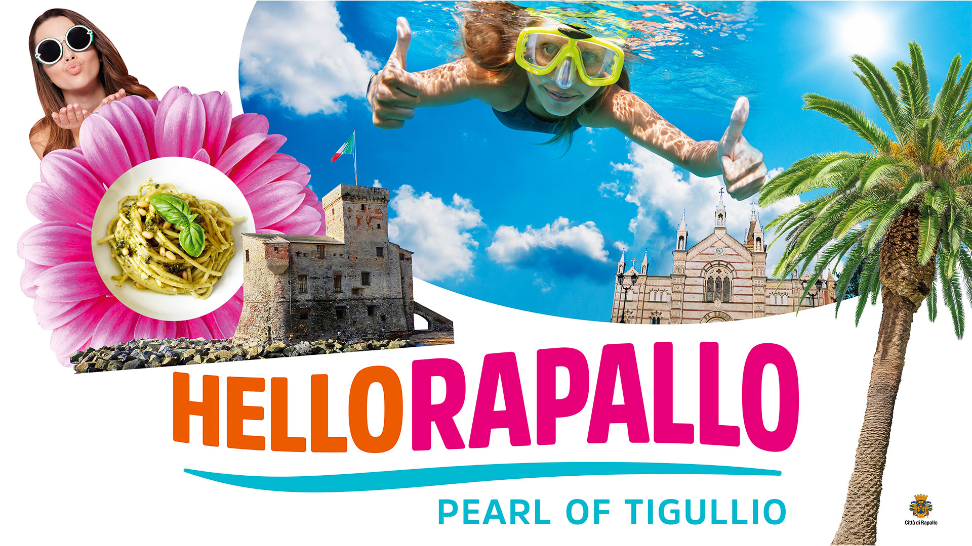 HelloRapallo logo poster