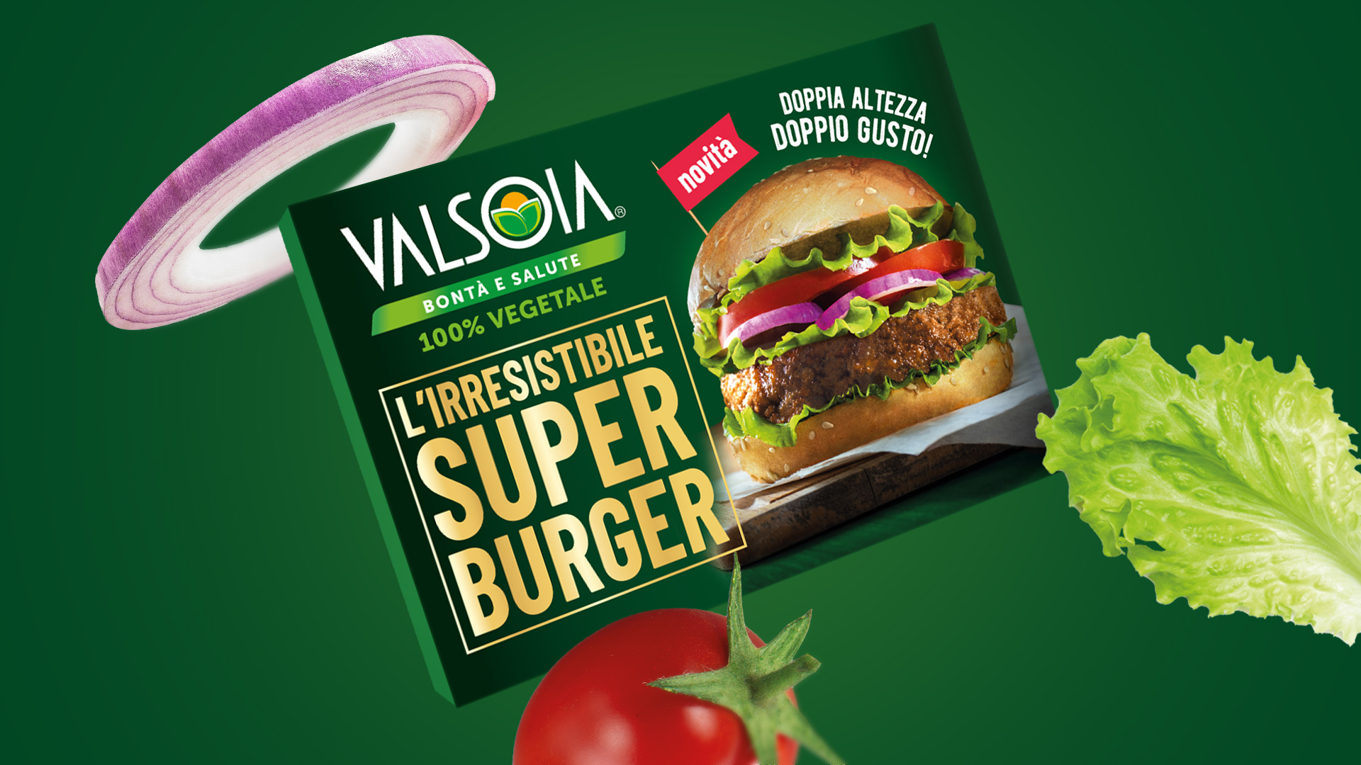 Valsoia Super Burger Rossetti Brand design