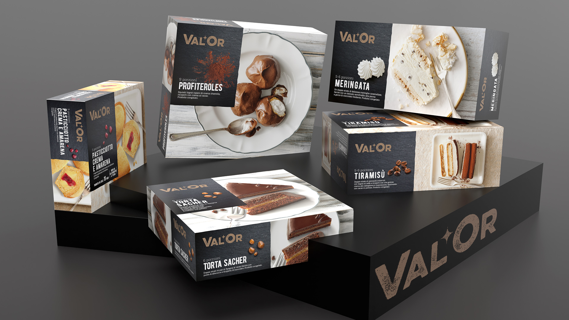 Valor packaging Rossetti brand design