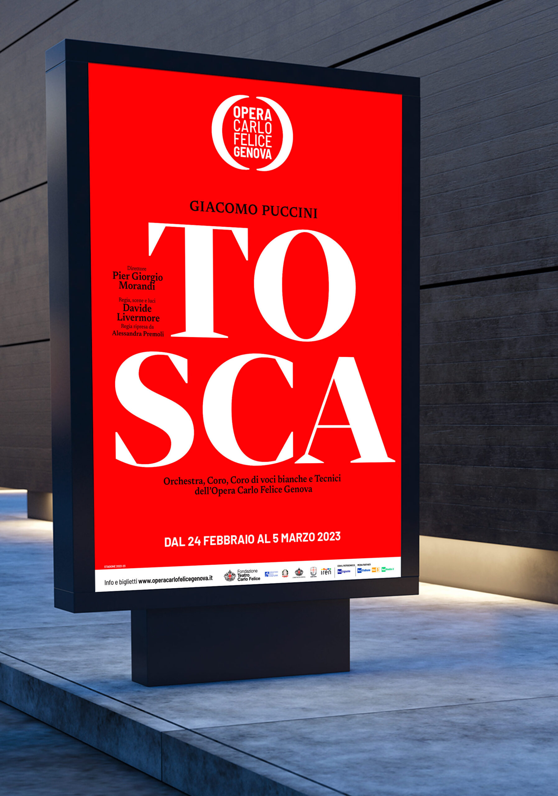 Opera Carlo Felice VO Tosca Rossetti Brand Design
