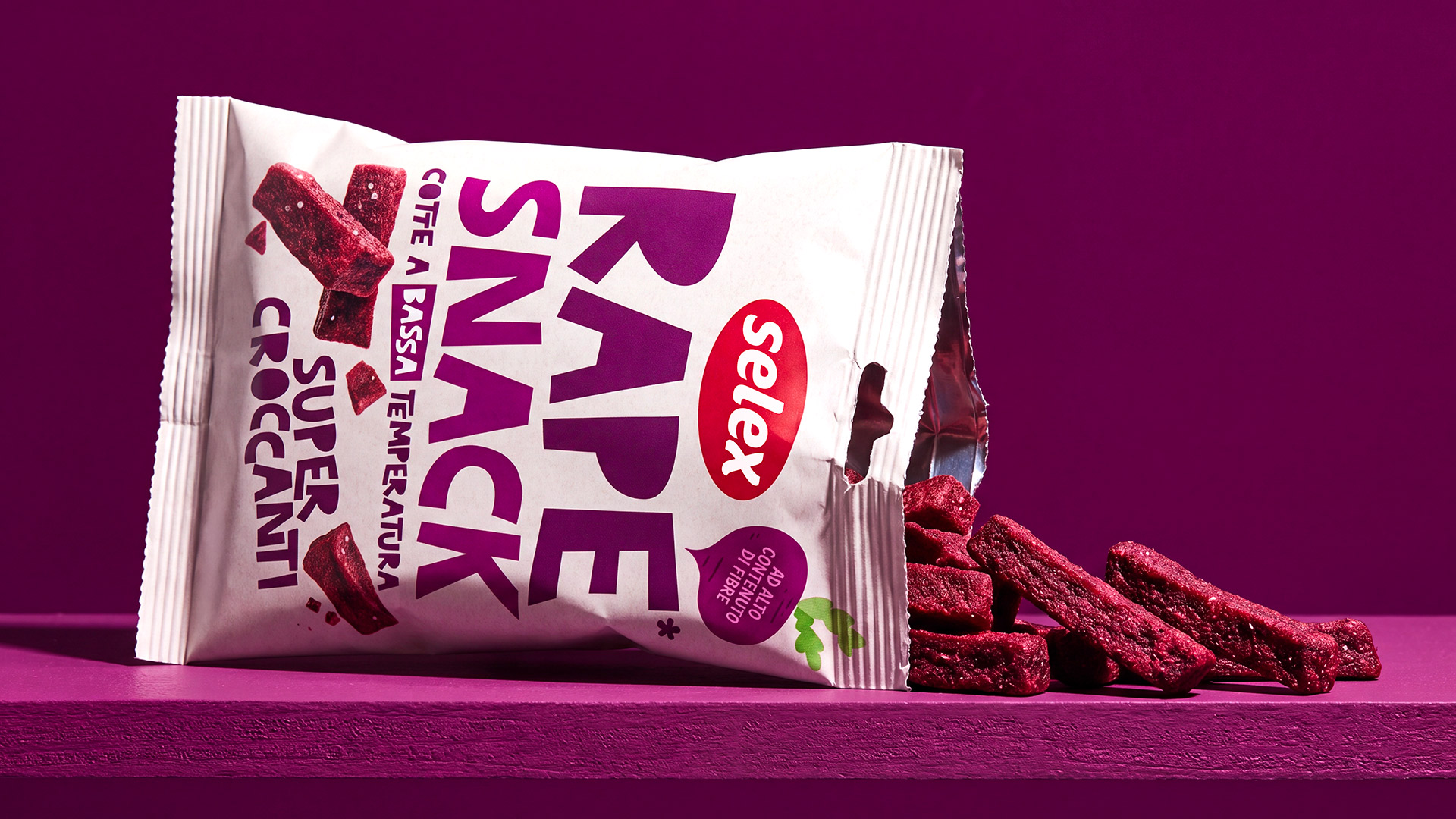 Selex Snack Rossetti Brand design